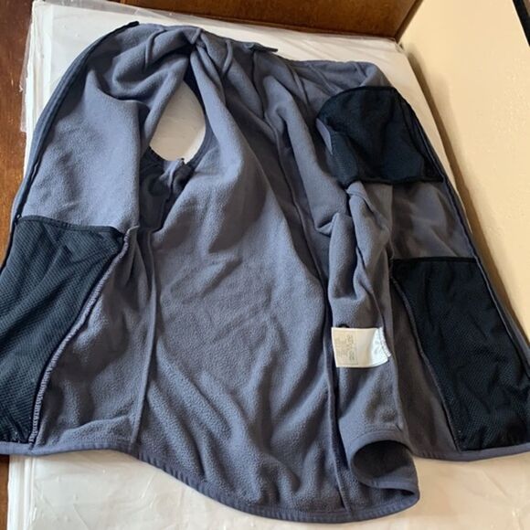 Nike Therma-Fit Gray Full Zip Fleece Vest Size Small - Picture 8 of 10